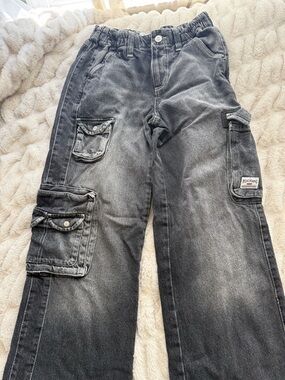 BDG Black Washed Cargo Jeans